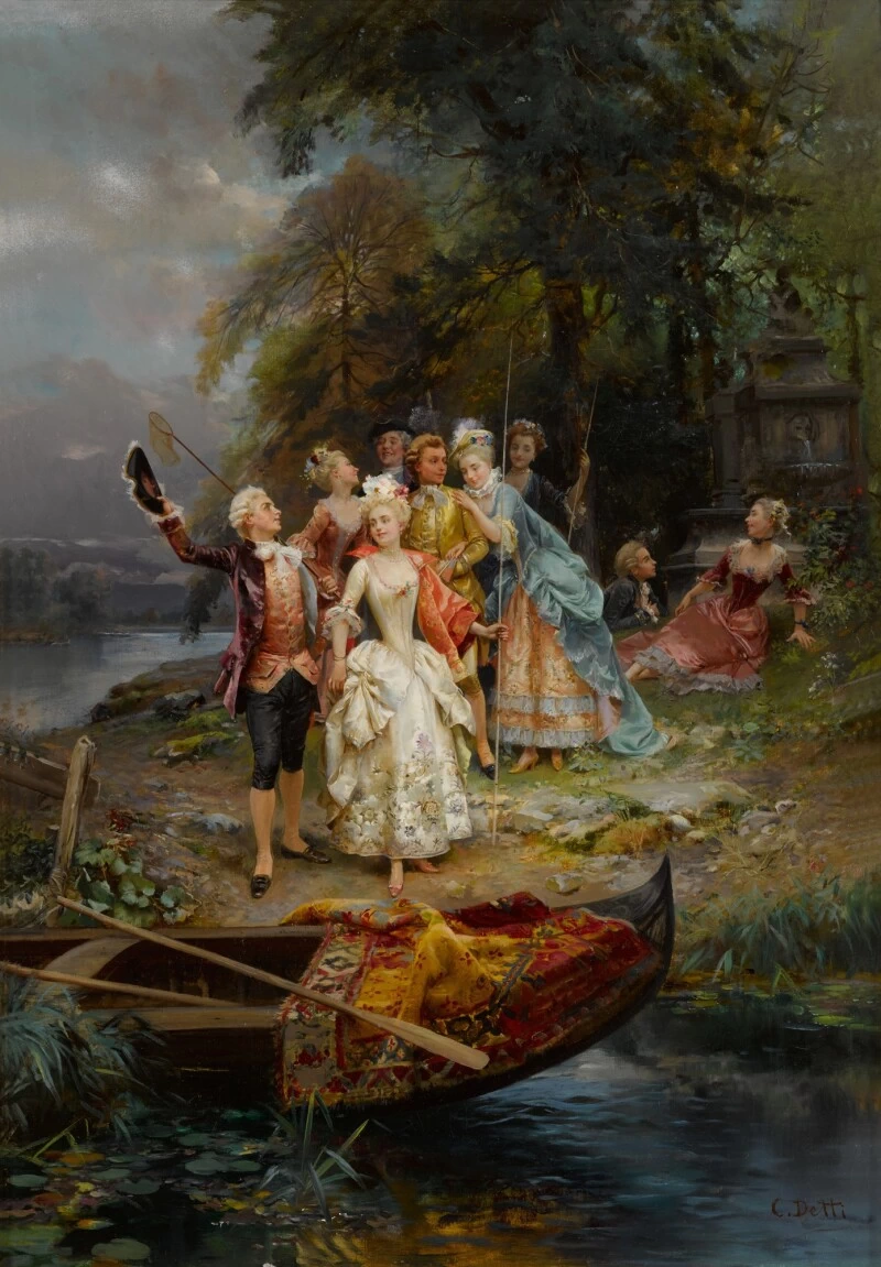 Cesare Detti - La festa della pesca allegra